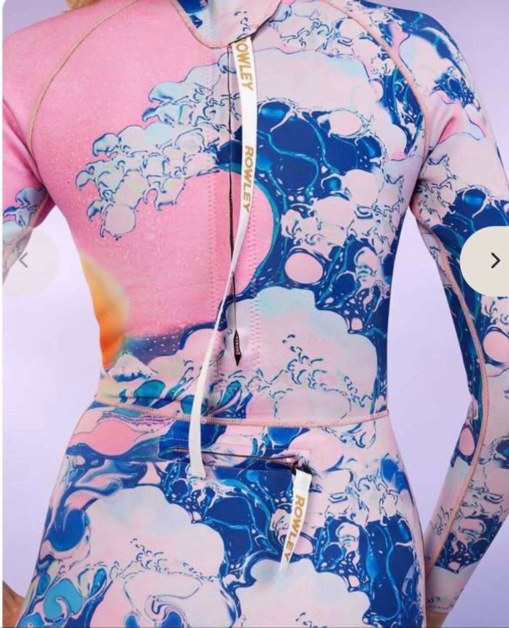 Cynthia Rowley Wave Wetsuit in Pink & Blue NWT Size X-Small - Picture 6 of 9